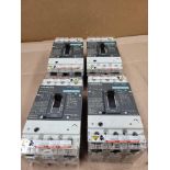 LOT OF 4 SIEMENS HDX3B100 / 100 Amp Circuit Breaker  /  Lot Weight: 18.6 lbs