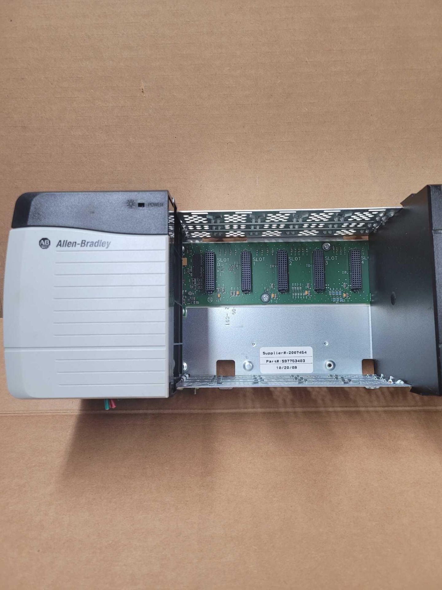 ALLEN BRADLEY 1756-PA75 with 1756-A10 / Series B Power Supply with Series B 10 Slot Chassis  /  Lot - Image 2 of 11