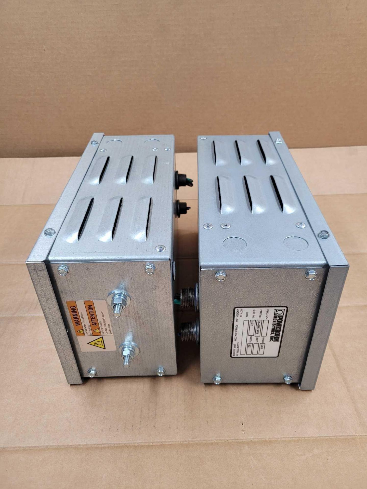 LOT OF 2 POWEROHM PF44R800W-W / Braking Resistor  /  Lot Weight: 17.6 lbs - Image 4 of 6