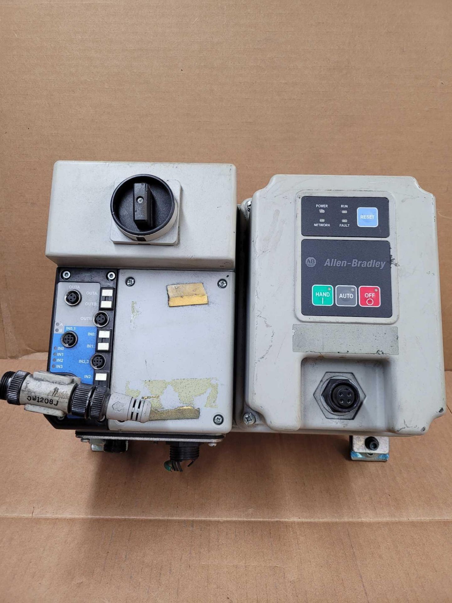 ALLEN BRADLEY 280D-F12Z-10C-GRW-3-P1 with 280D-FN-10-C / Series C ArmorStart Control Module with Ser