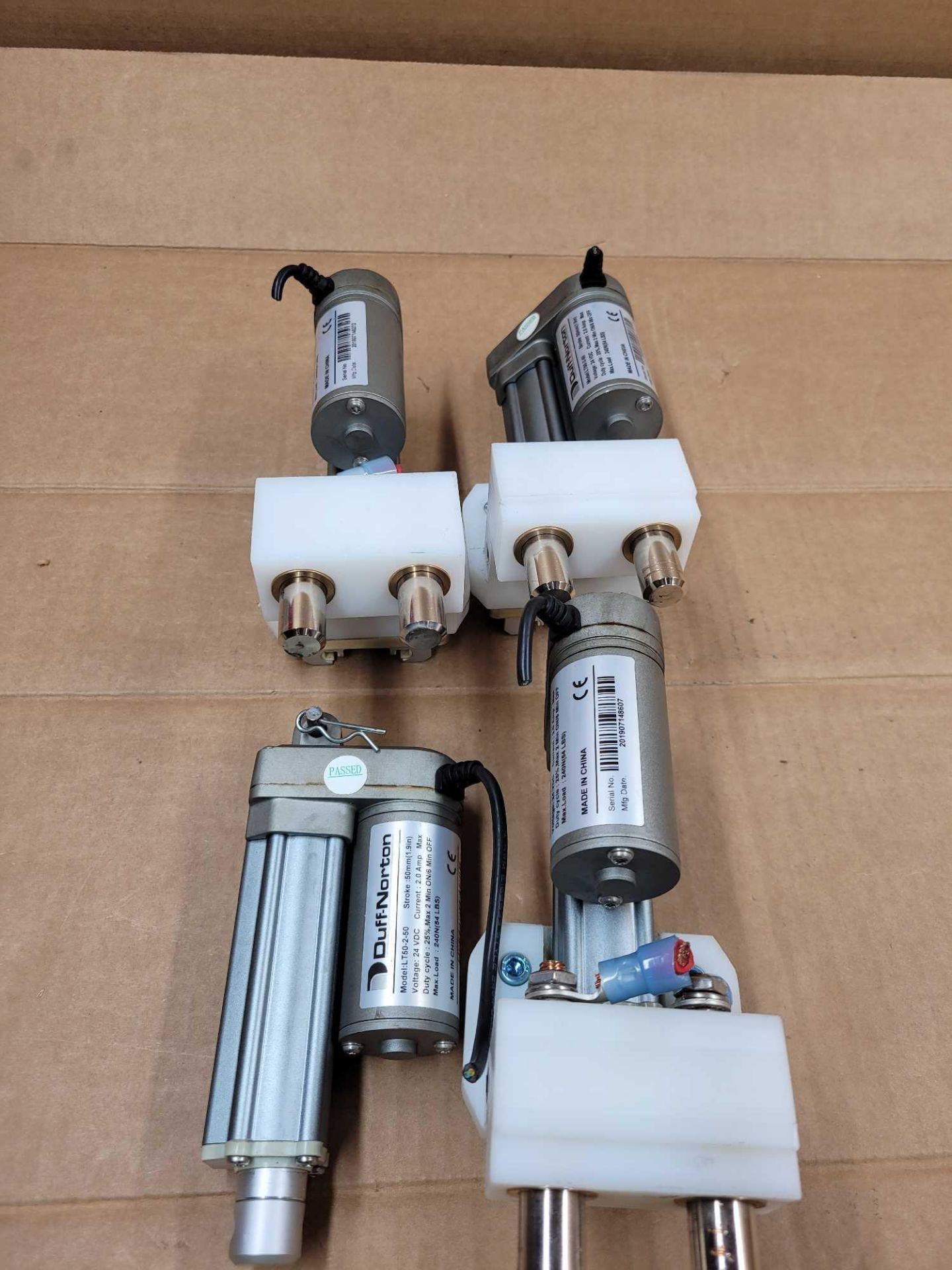 LOT OF 4 DUFF-NORTON LT50-2-50 / Linear Actuator  /  Lot Weight: 11.0 lbs