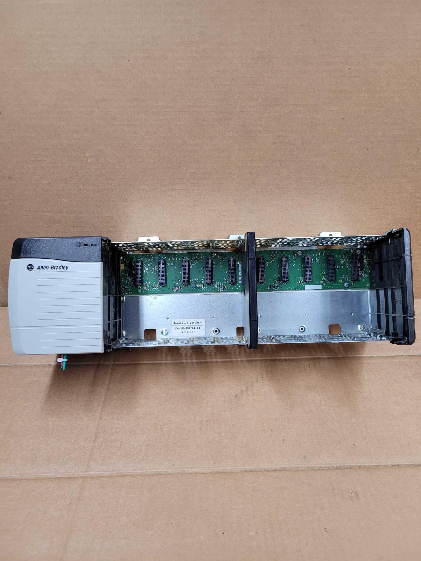 ALLEN BRADLEY 1756-PA75/B with 1756-A10  /  Series B Power Supply with Series B 10 Slot Chassis  /