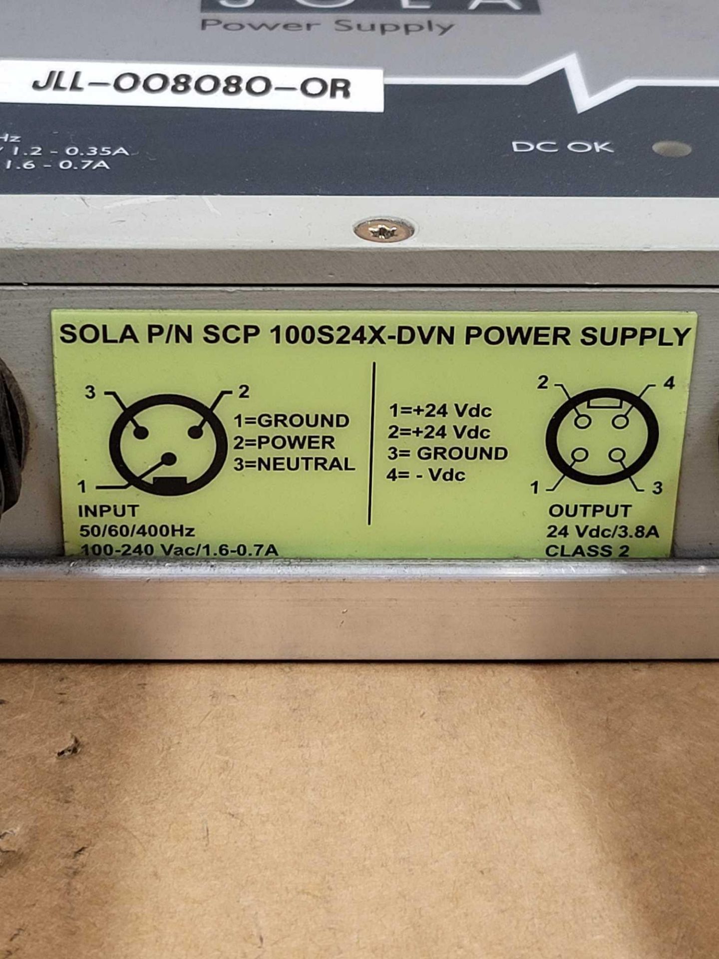 LOT OF 4 SOLA SCP 100S24X-DVN / Power Supply  /  Lot Weight: 13.2 lbs - Image 3 of 6