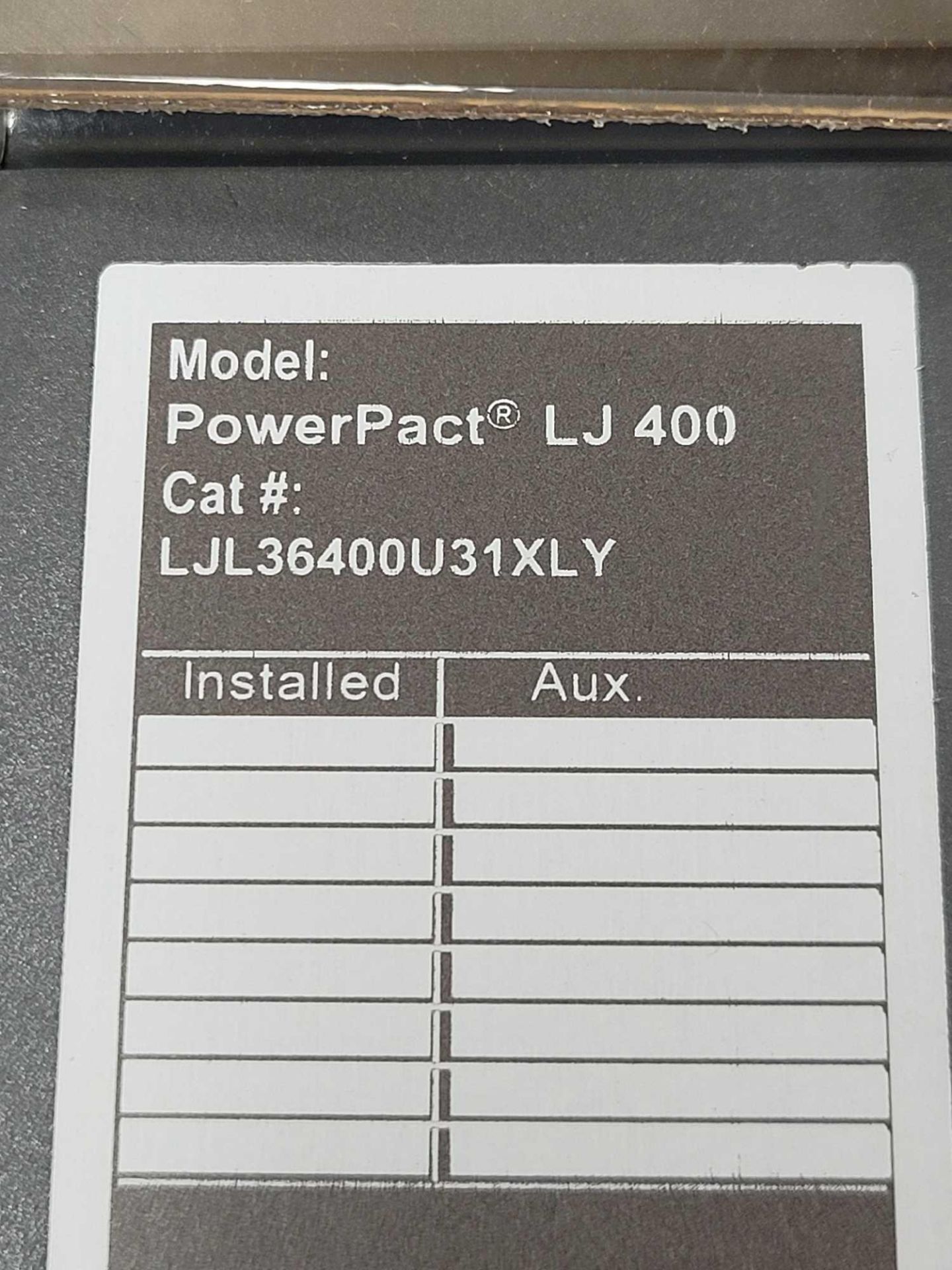 SQUARE D LJL36400U31XLY / 400 Amp Molded Case Circuit Breaker  /  Lot Weight: 13.0 lbs - Image 7 of 7