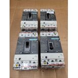 LOT OF 4 SIEMENS HDX3B100 / 100 Amp Circuit Breaker  /  Lot Weight: 18.6 lbs