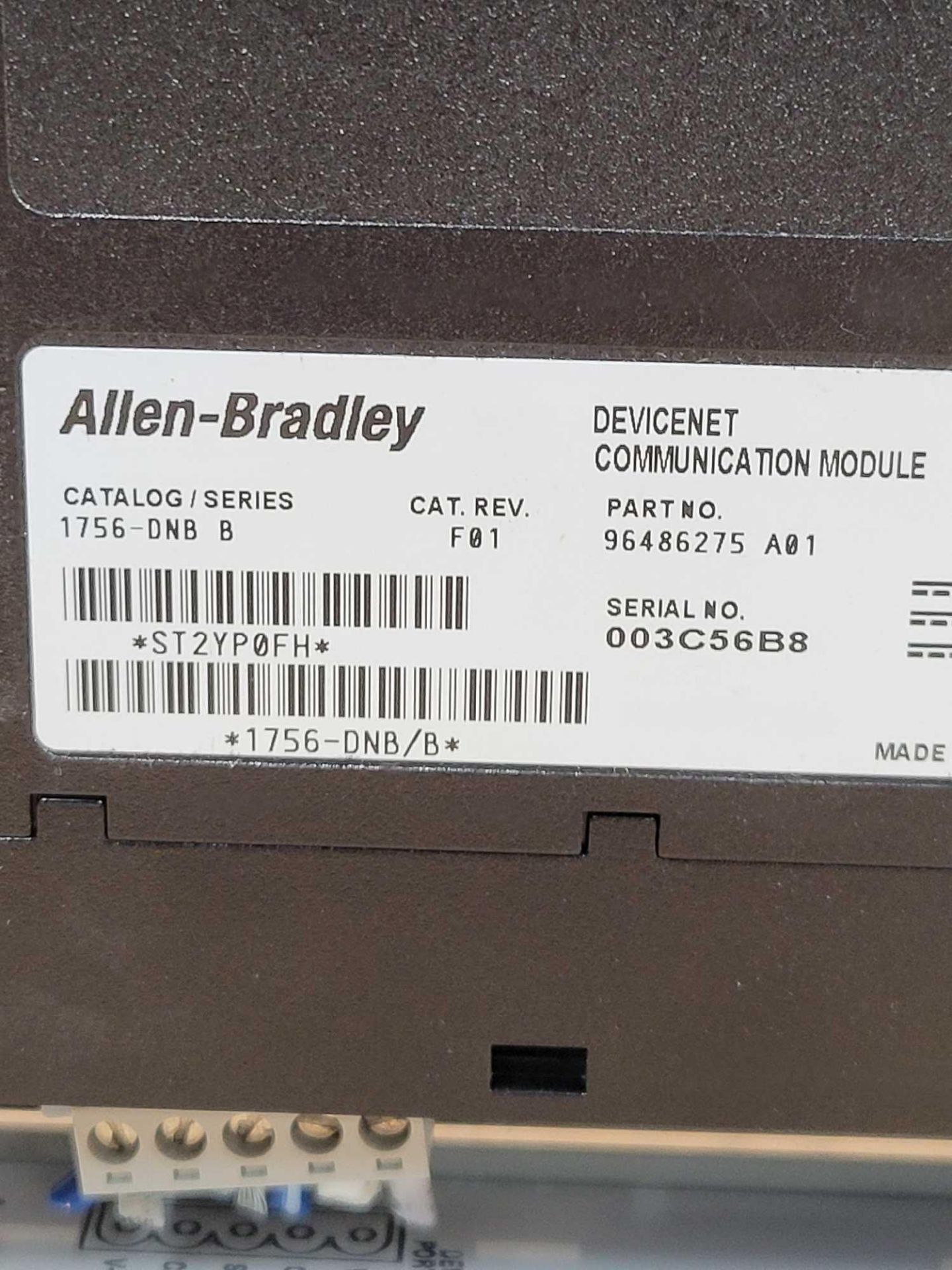 LOT OF 3 ASSORTED ALLEN BRADLEY / (1) 1756-DNB | Series E ControlLogix DeviceNet Comms Module  /  (1 - Image 12 of 18