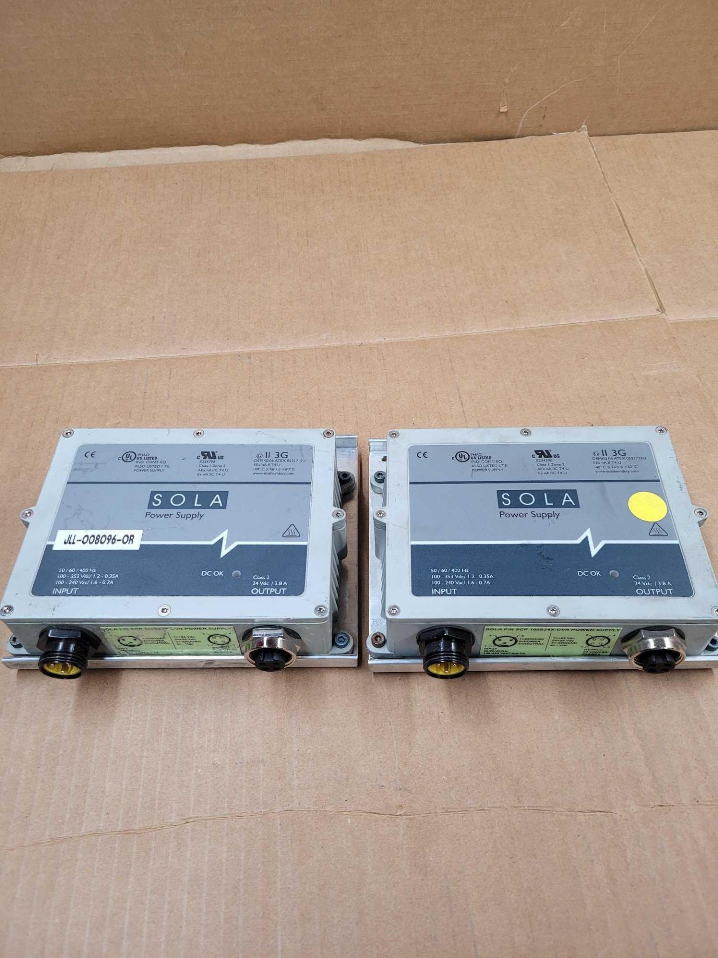 LOT OF 4 ASSORTED SOLA / (2) SCP 100S24X-DVN | Power Supply  /  (1) SCP 100S24X-CP | Power Supply  / - Image 2 of 14