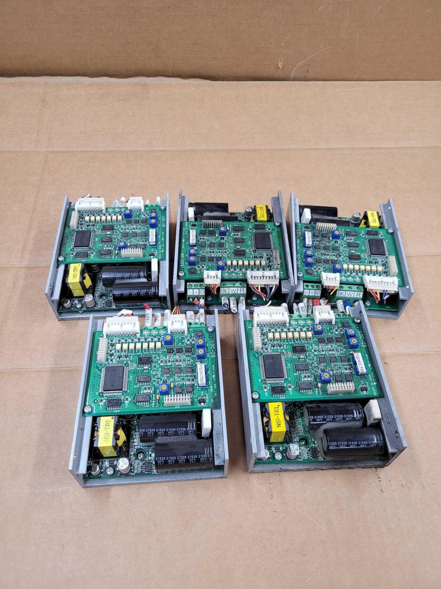 LOT OF 5 CREFORM BV2-B002A(24V) / Motor Driver off a Creform AGV Tugger  /  Lot Weight: 5.2 lbs