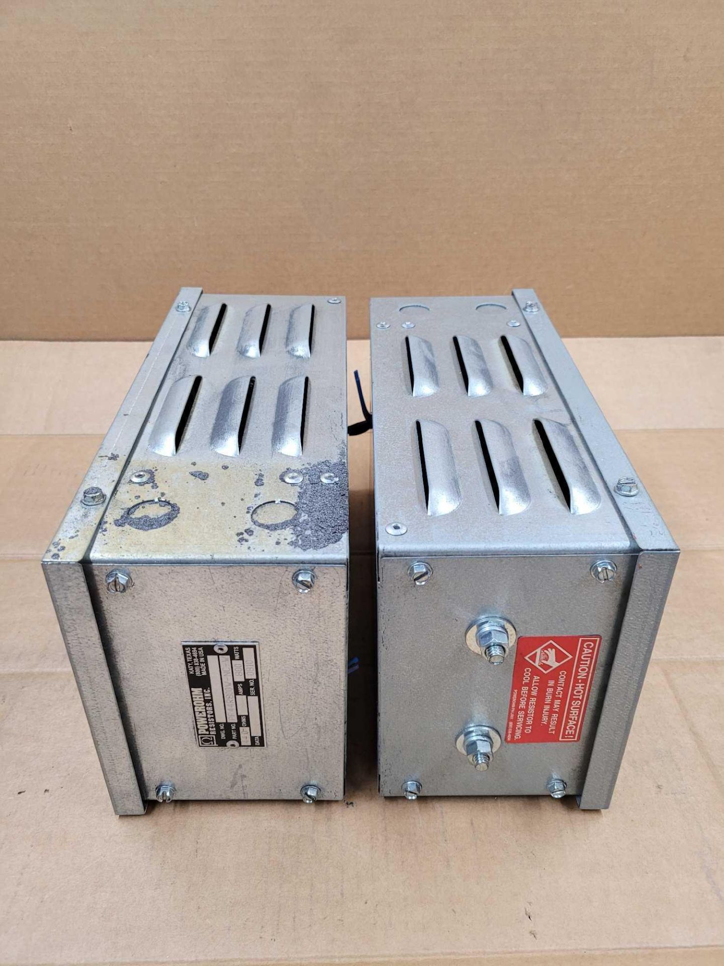 LOT OF 2 POWEROHM PF44R800W-NC-W / Braking Resistor  /  Lot Weight: 16.0 lbs - Image 3 of 5