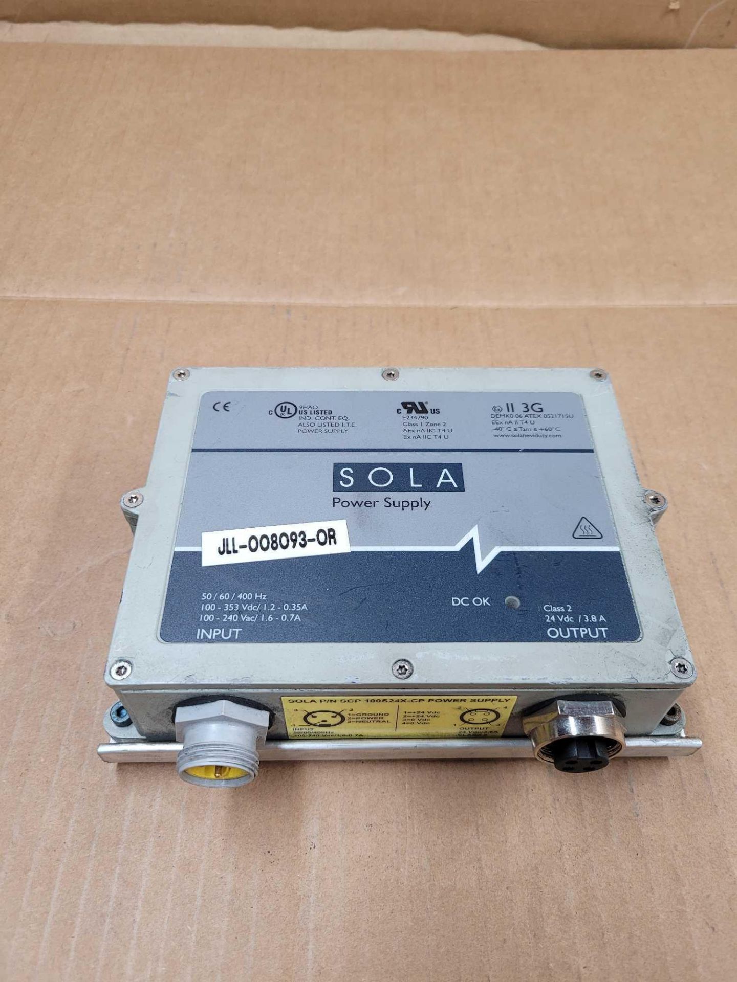 LOT OF 4 ASSORTED SOLA / (2) SCP 100S24X-DVN | Power Supply  /  (1) SCP 100S24X-CP | Power Supply  / - Image 6 of 14