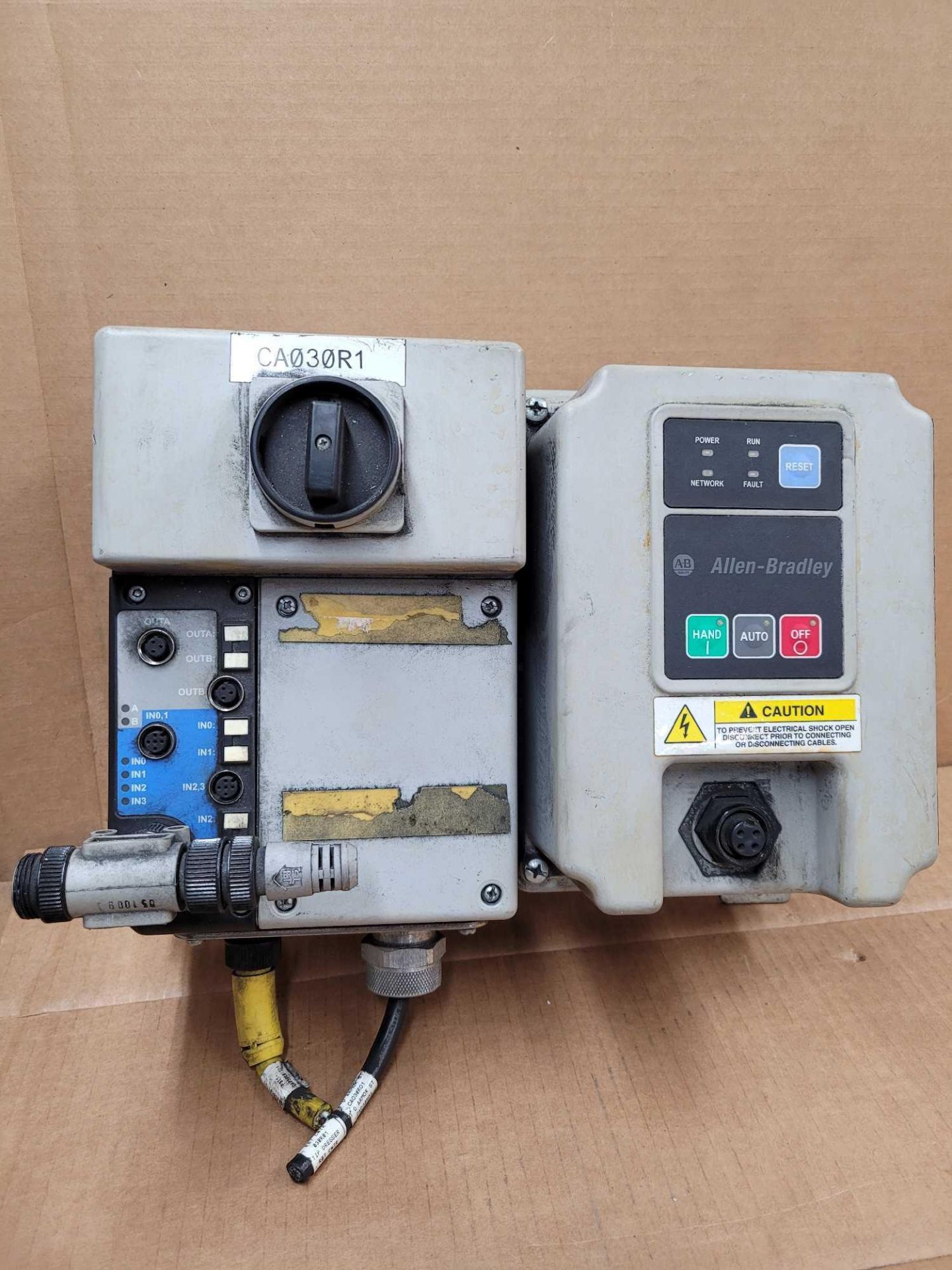 ALLEN BRADLEY 280D-F12Z-10C-GRW-3-P1 with 280D-FN-10-C / Series C ArmorStart Control Module with Ser