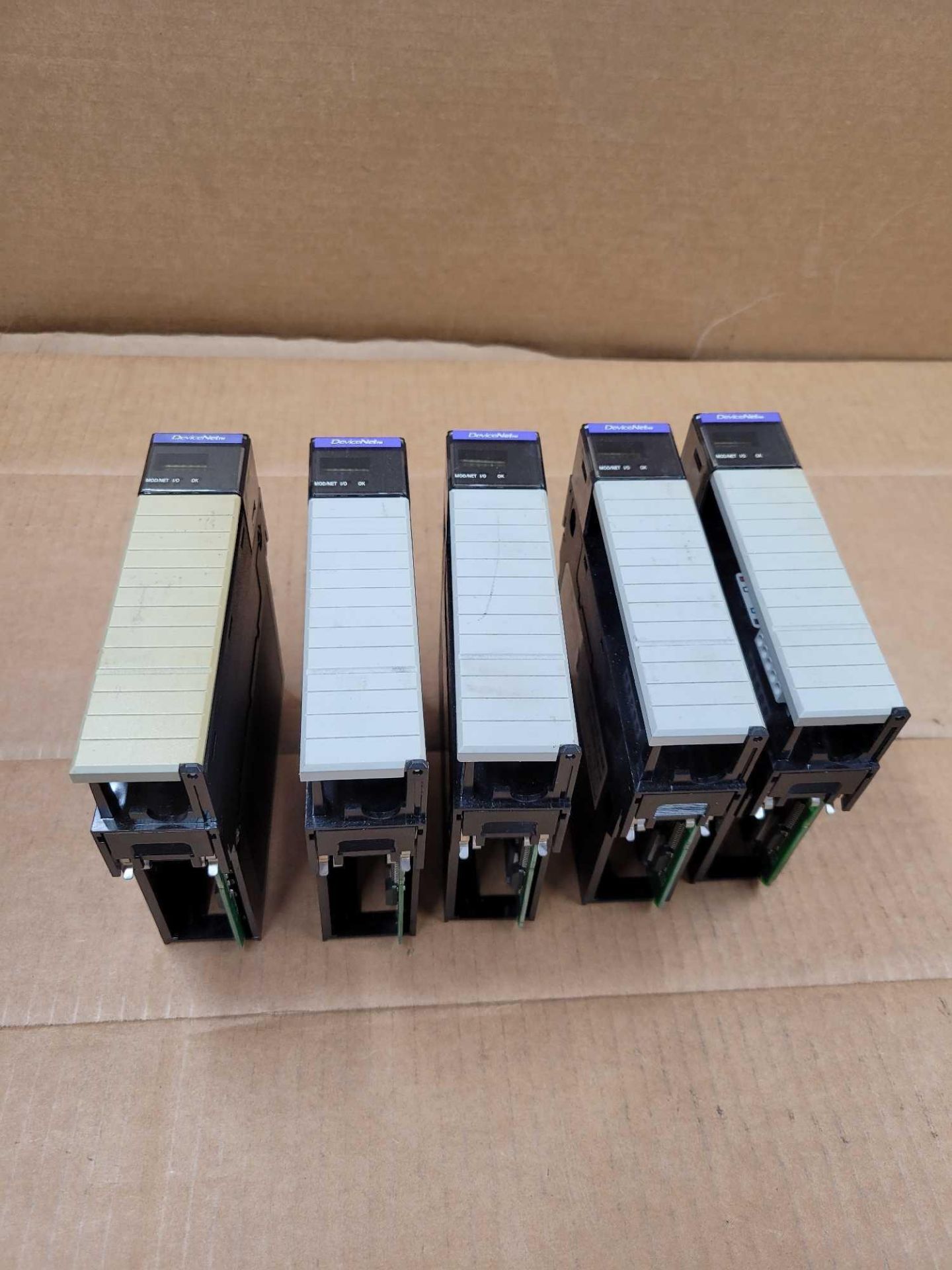 LOT OF 5 ALLEN BRADLEY 1756-DNB/A  /  Series A DeviceNet Communication Module  /  Lot Weight: 2.6 lb