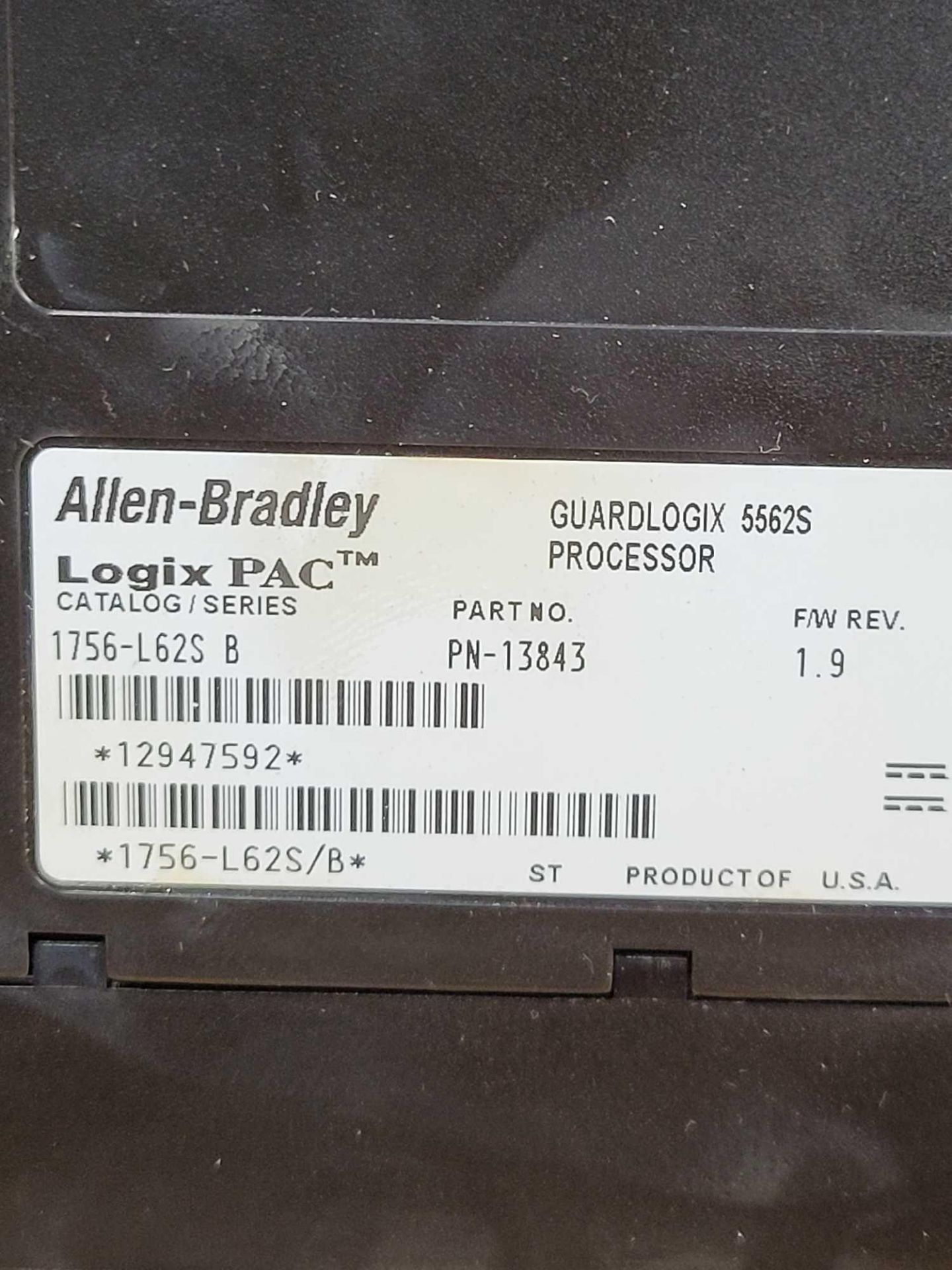 ALLEN BRADLEY 1756-L62S / Series B GuardLogix 5562S Processor  /  Lot Weight: 0.8 lbs - Image 6 of 6