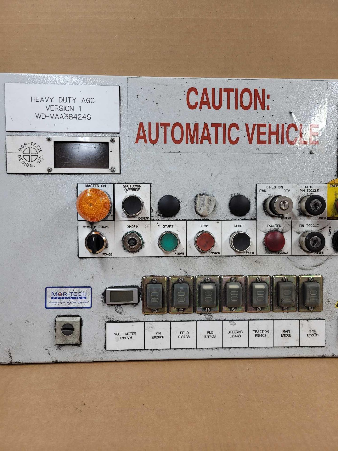 MER-TECH DESIGN WD-MAA38424S / Multi Panel off a Heavy Duty AGV  /  Lot Weight: 12.8 lbs - Image 3 of 7