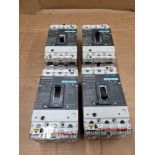 LOT OF 4 SIEMENS HDX3B100 / 100 Amp Circuit Breaker  /  Lot Weight: 18.6 lbs