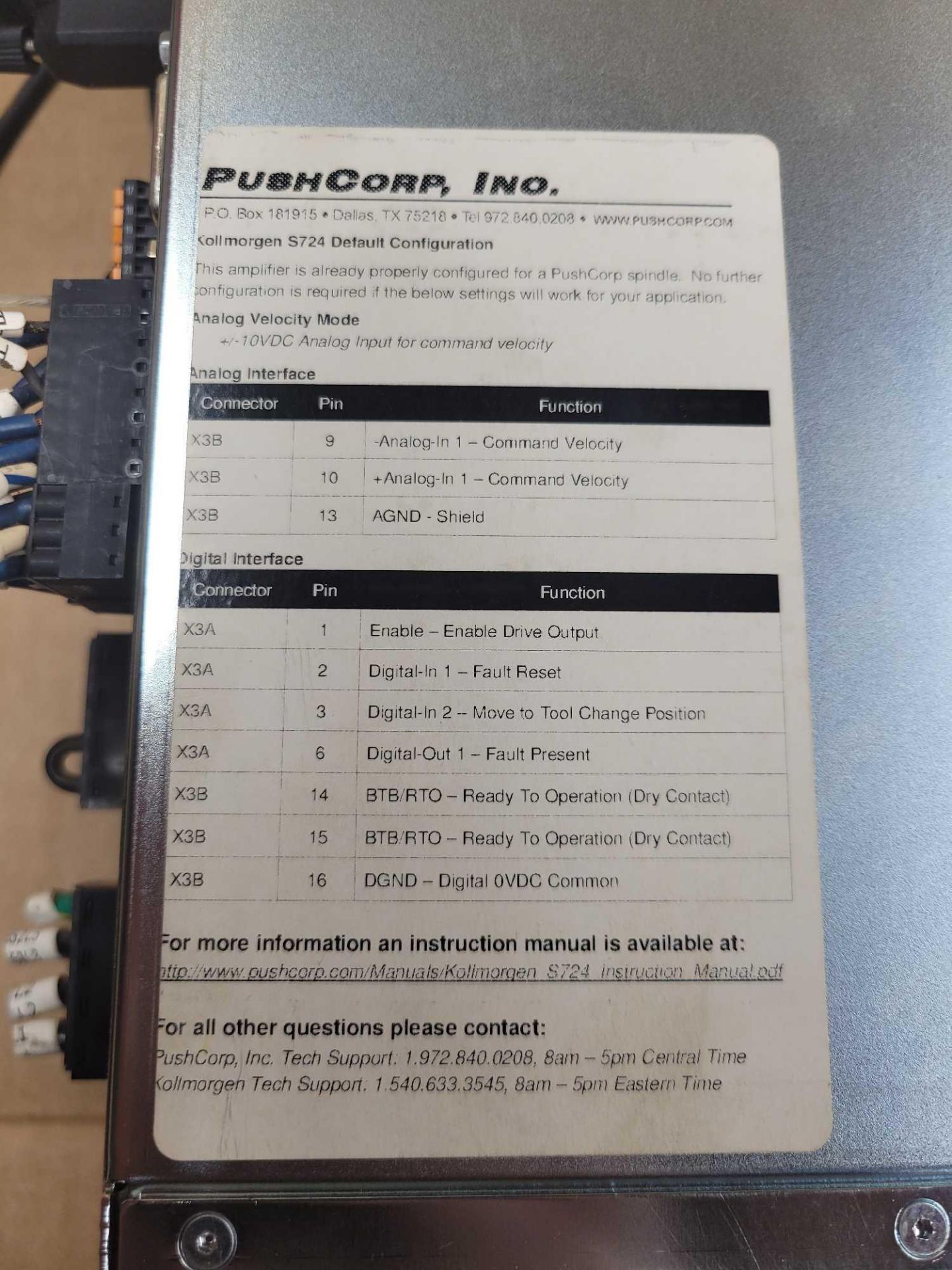 PUSHCORP S72402-NANANA-NA / S700 Servo Drive  /  Lot Weight: 12.4 lbs - Image 9 of 10