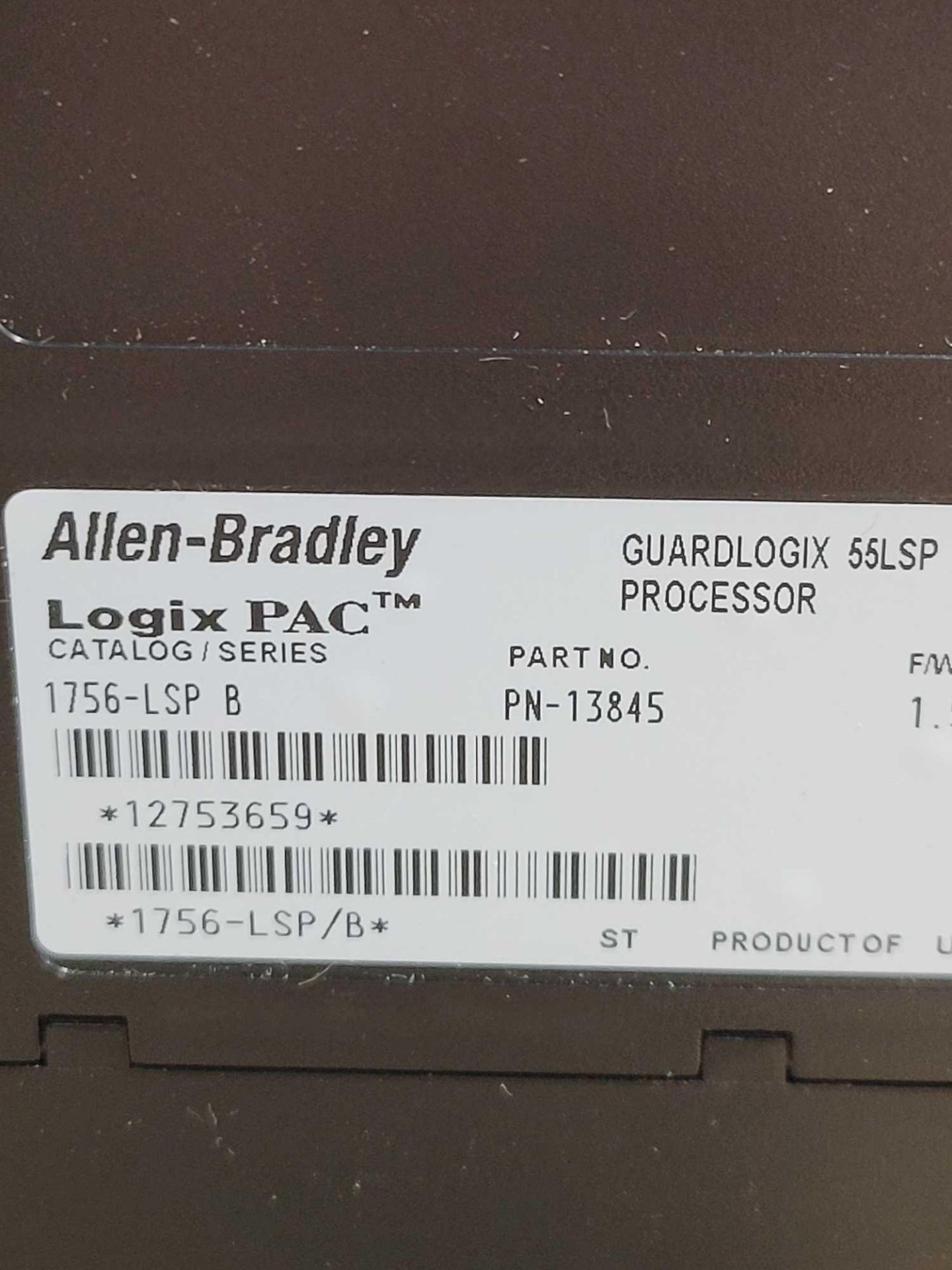 ALLEN BRADLEY 1756-LSP / Series B GuardLogix 55LSP Processor  /  Lot Weight: 0.6 lbs - Image 6 of 6