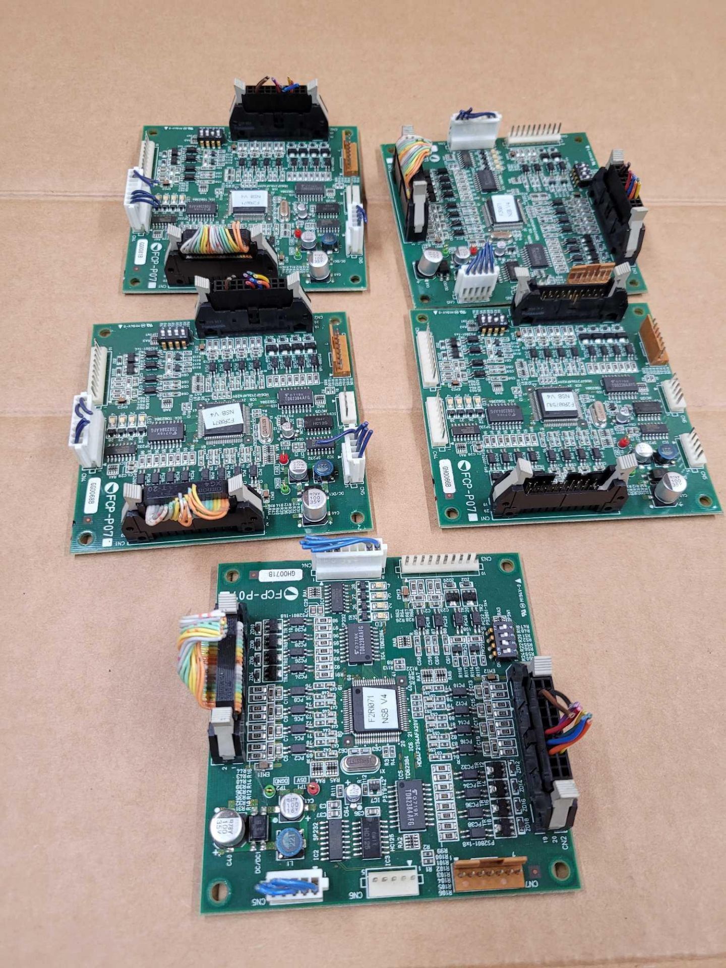 LOT OF 5 COSEL FCP-P07 / PCB Board Card  /  Lot Weight: 1.0 lbs