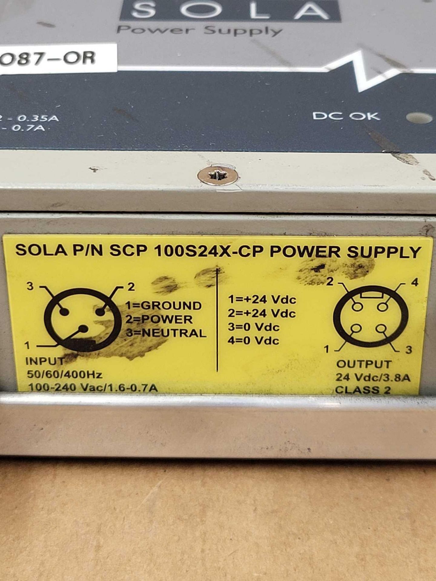 LOT OF 4 ASSORTED SOLA / (3) SCP 100S24X-CP | Power Supply  /  (1) SCP 100S24X-DVN | Power Supply - Image 4 of 12