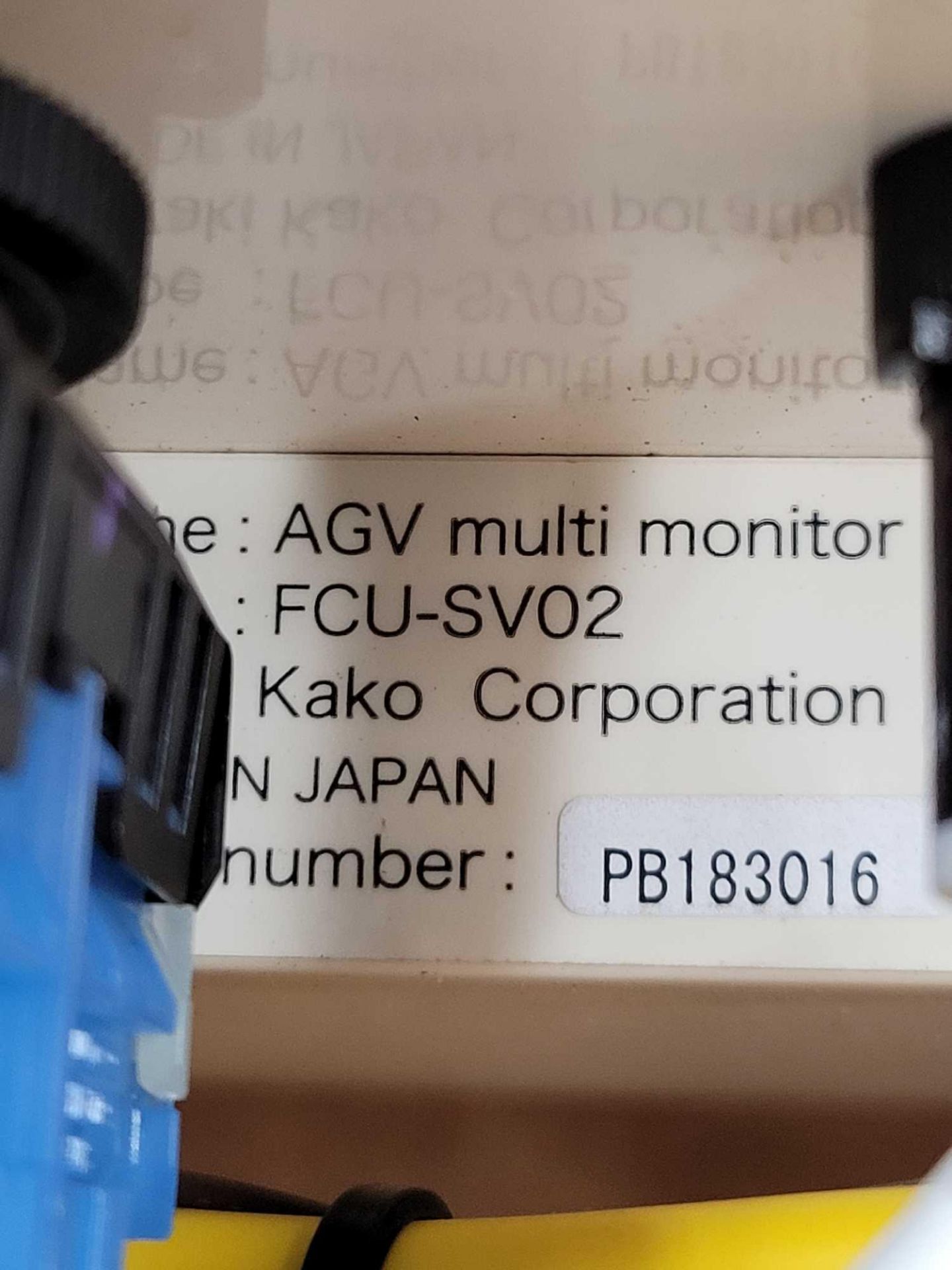 CREFORM MULTI PANEL with YAZAKI FCU-SV02 / Creform Multi Panel with AGV Multi Monitor off a Creform - Image 8 of 8