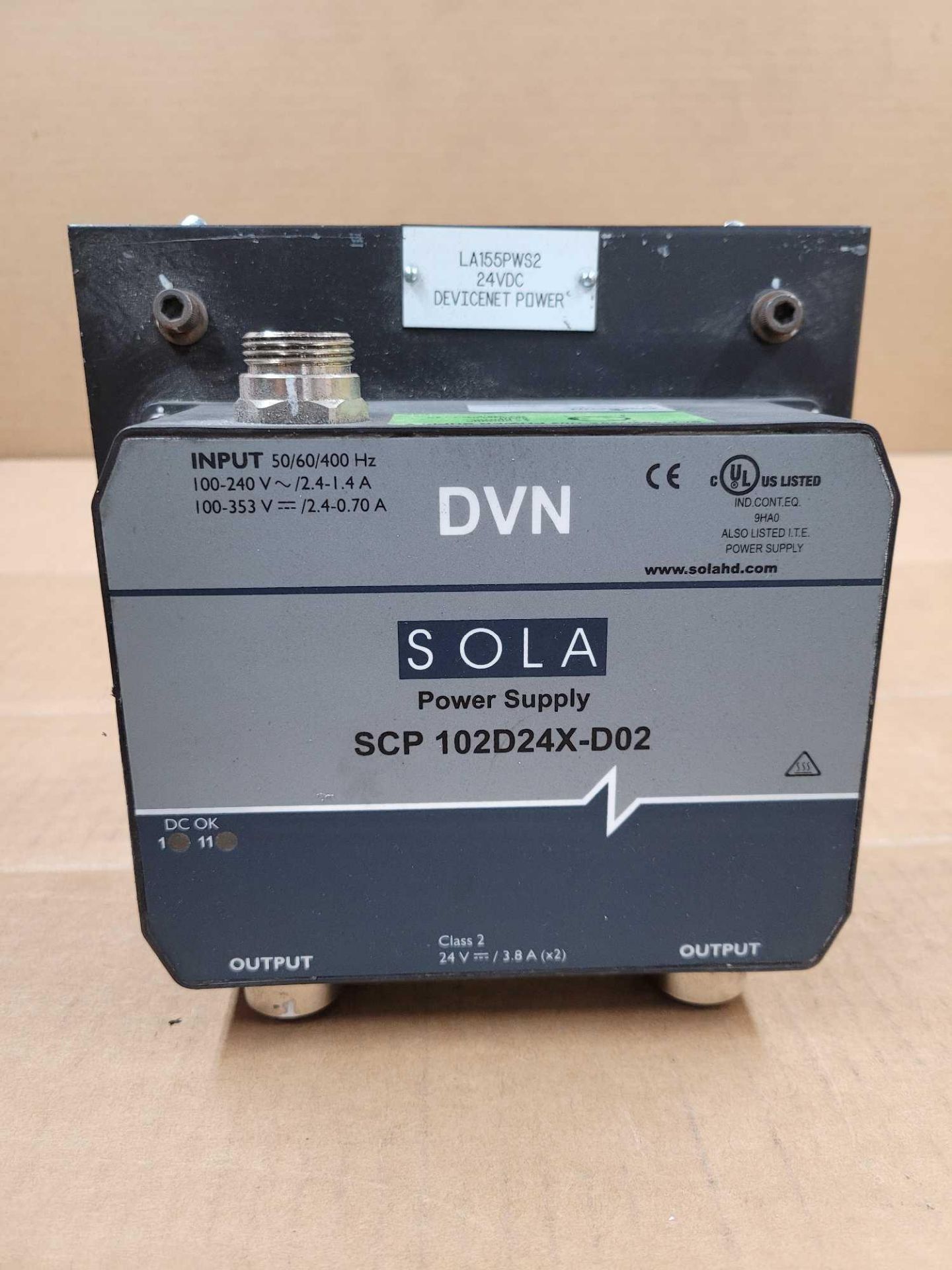 LOT OF 2 SOLA SCP 102D24X-D02 / Power Supply  /  Lot Weight: 12.4 lbs - Image 2 of 8