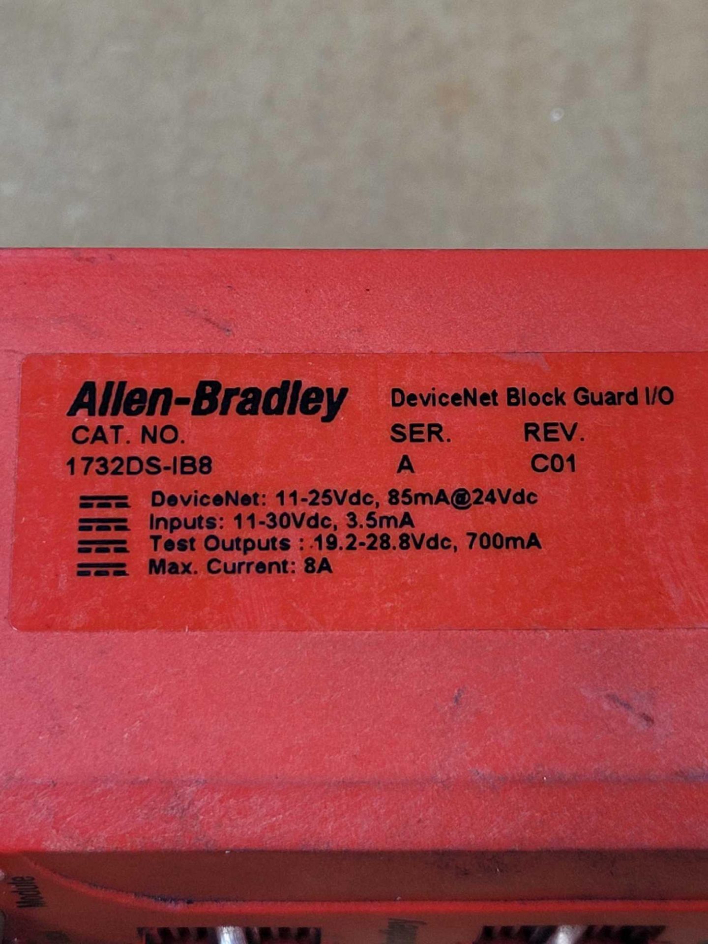 LOT OF 5 ASSORTED ALLEN BRADLEY  /  (1) 1732DS-IB8 | Series A DeviceNet Block Guard I/O  /  (2) 1732 - Image 6 of 17