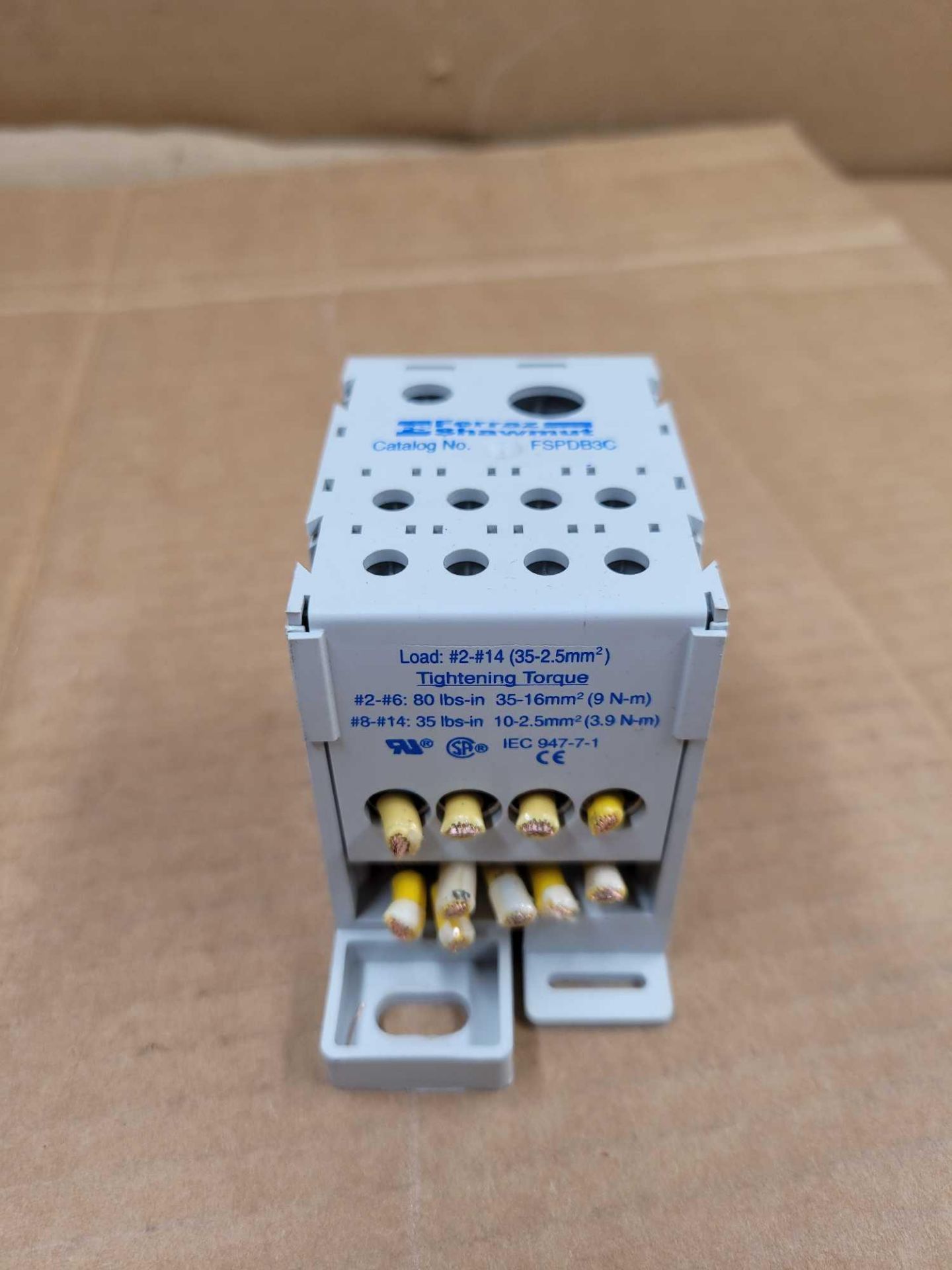 LOT OF 8 FERRAZ SHAWMUT FSPDB3C / Power Distribution Block  /  Lot Weight: 7.6 lbs - Image 3 of 8