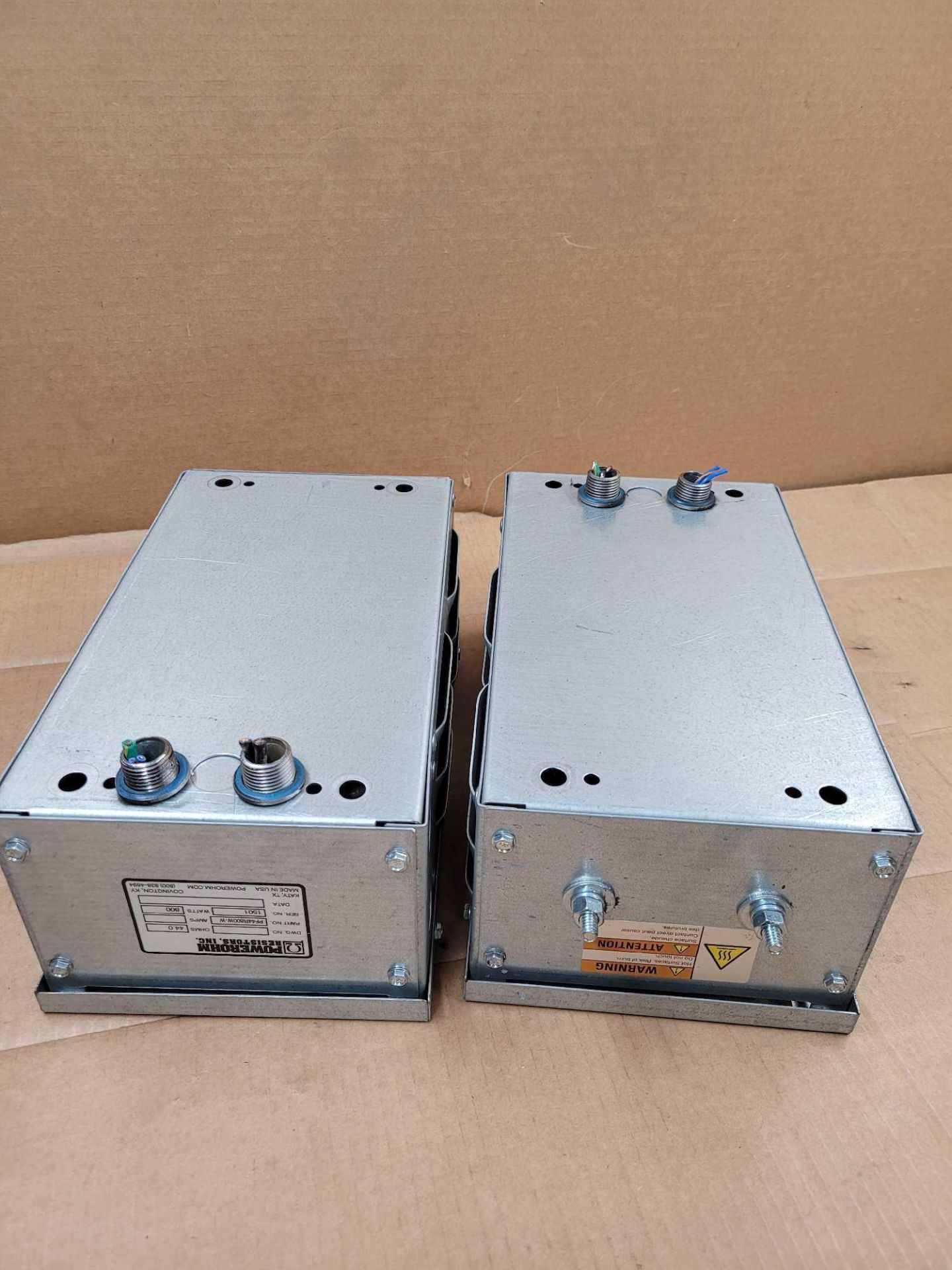 LOT OF 2 POWEROHM PF44R800W-W / Braking Resistor  /  Lot Weight: 17.6 lbs - Image 4 of 5