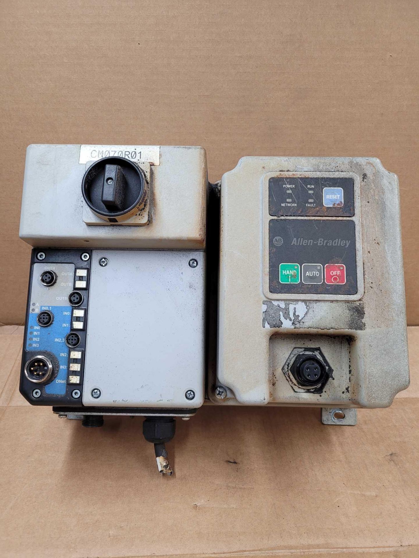 ALLEN BRADLEY 280D-FN-10-R with ARMORSTART CONTROL MODULE *No PN* / Series C ArmorStart Base with Ar