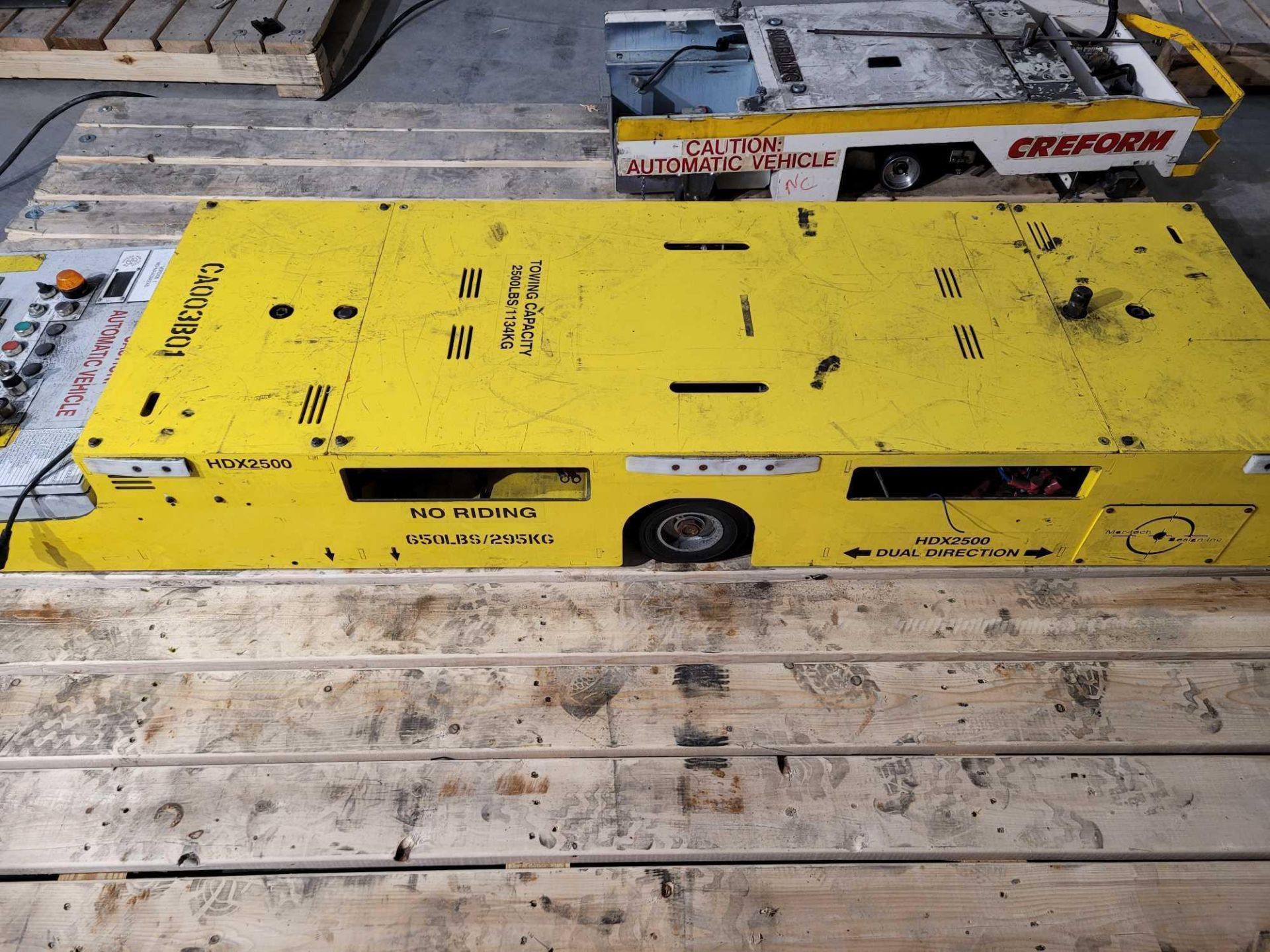 MOR-TECH DESIGN HDX2500 / Dual Direction Automated Guided Vehicle  /  Oversized pallet for this lot - Image 2 of 14