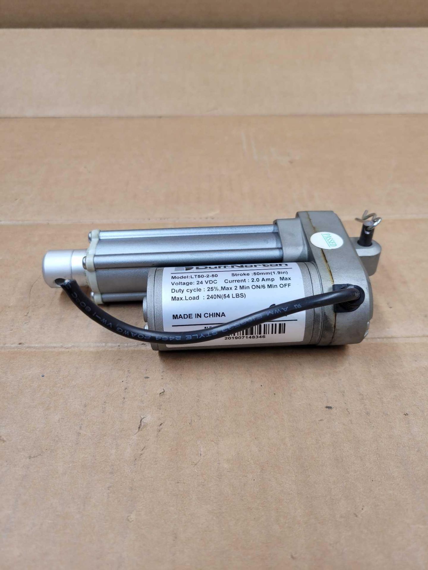 LOT OF 4 DUFF-NORTON LT50-2-50 / Linear Actuator  /  Lot Weight: 11.0 lbs - Image 6 of 7
