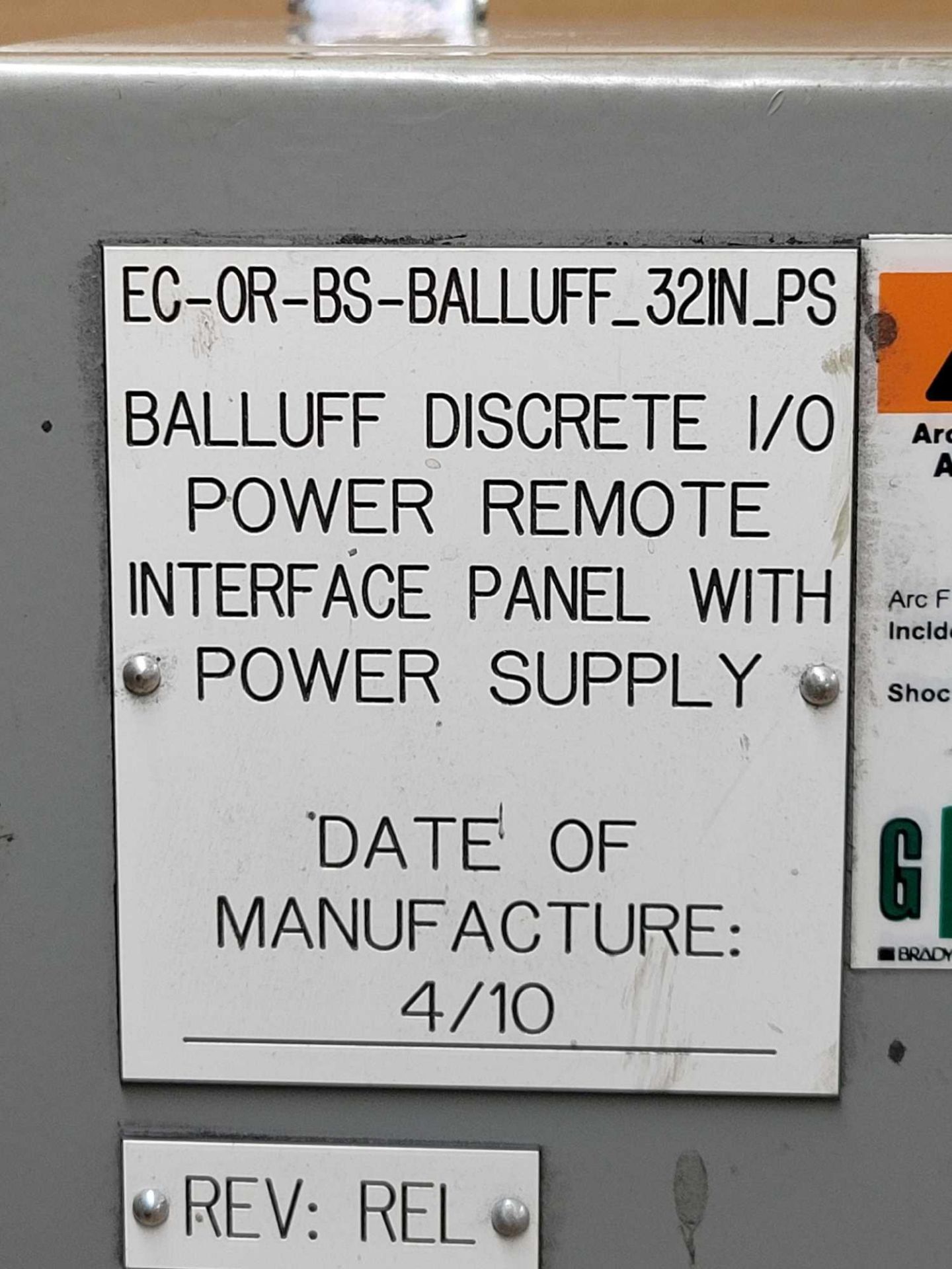 BALLUFF DISCRETE I/O POWER REMOTE INTERFACE PANEL WITH POWER SUPPLY with ASSORTED SIEMENS PARTS  / - Image 2 of 9