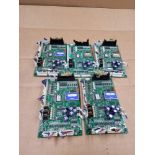 LOT OF 5 ASSORTED COSEL / (3) FCP-P06 | PCB Board Card  /  (2) FCP-P06A | PCB Board Card  /  Lot Wei