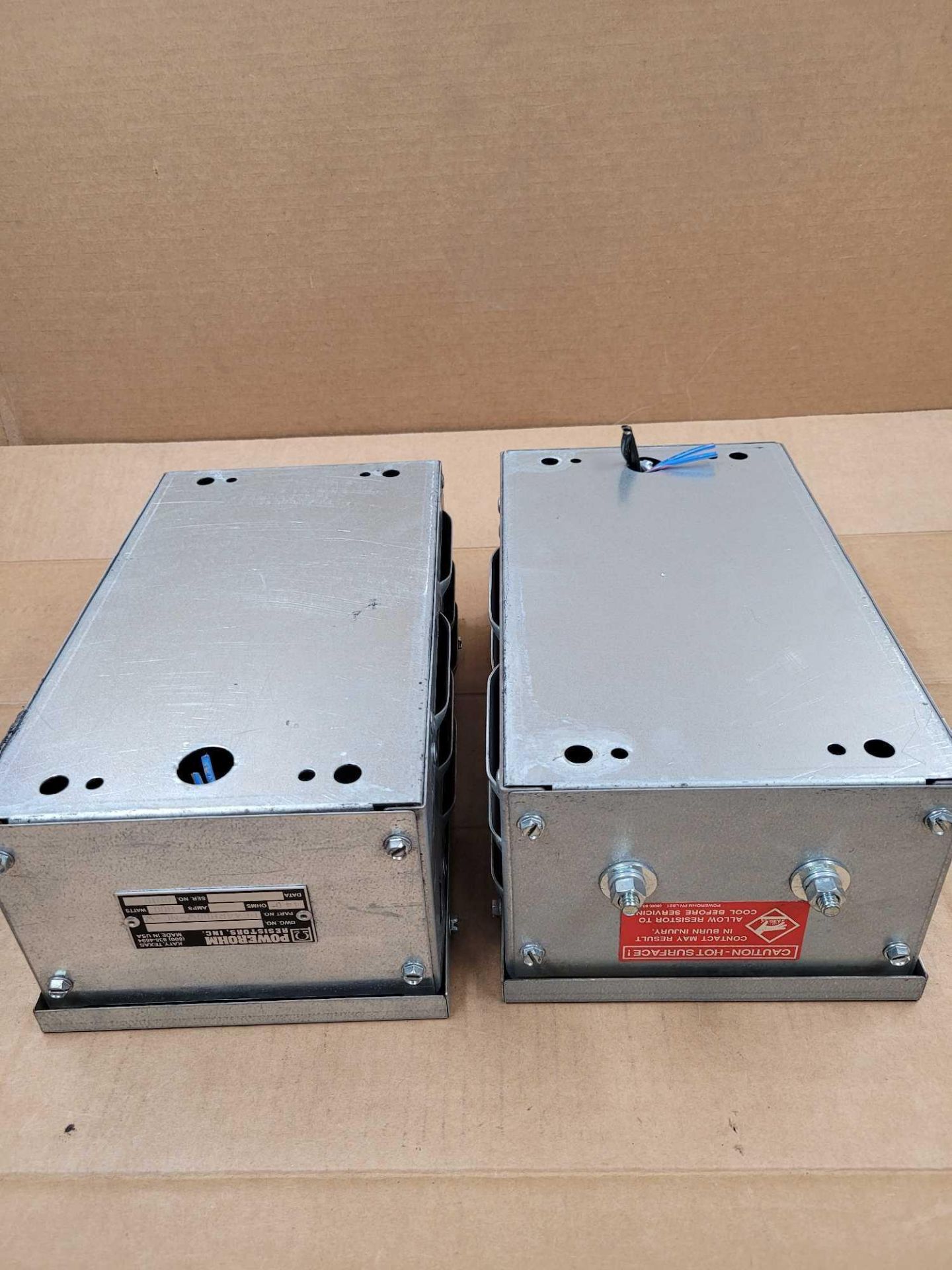 LOT OF 2 POWEROHM PF44R800W-NC-W / Braking Resistor  /  Lot Weight: 16.0 lbs - Image 4 of 5