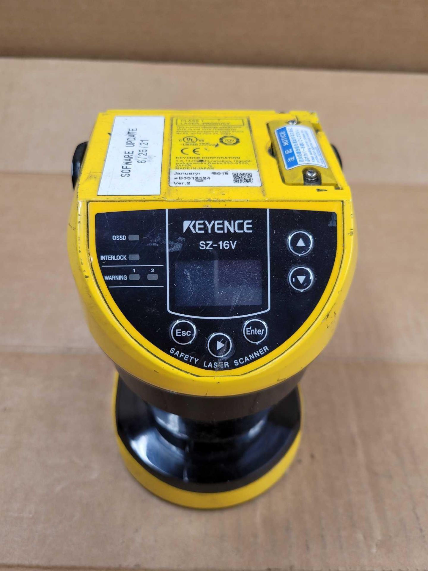 KEYENCE SZ-16V / Safety Laser Scanner  /  Lot Weight: 4.2 lbs - Image 2 of 7