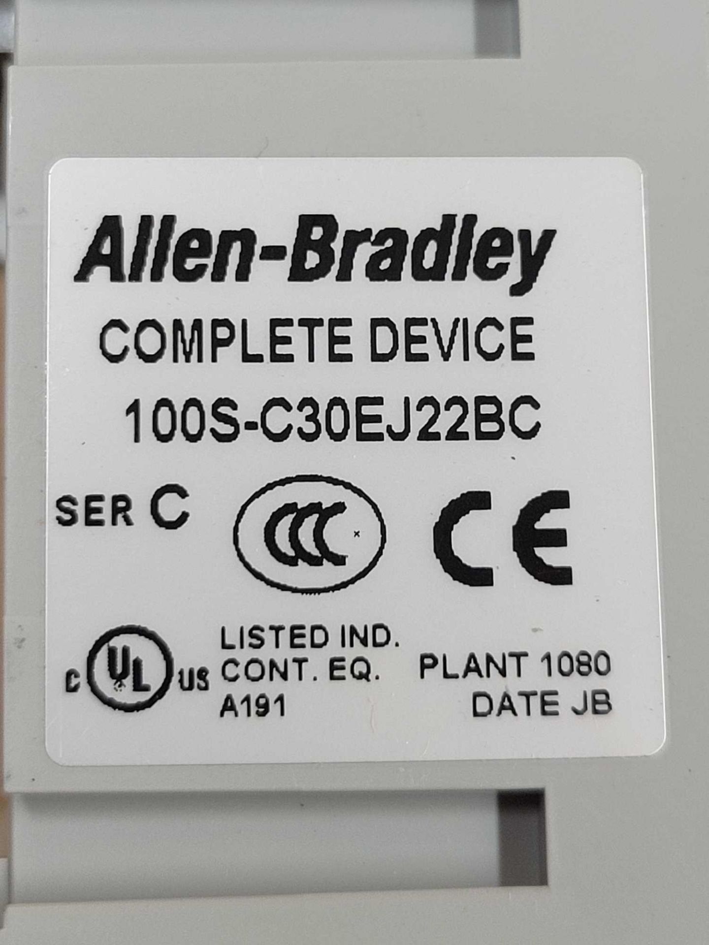 LOT OF 5 ALLEN BRADLEY 100S-C30EJ22BC / Series C Guardmaster Safety Contactor  /  Lot Weight: 6.0 lb - Image 4 of 8