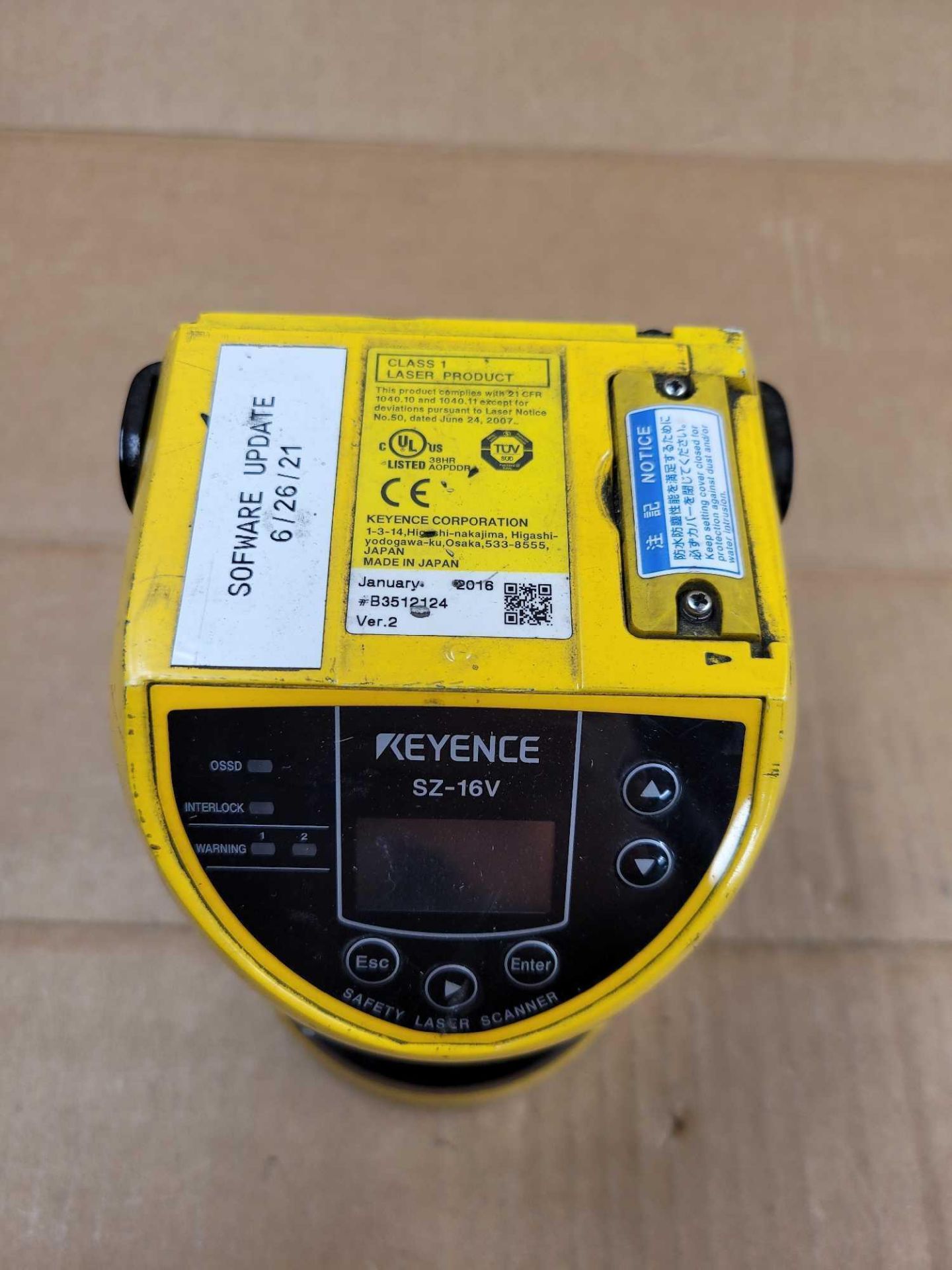 KEYENCE SZ-16V / Safety Laser Scanner  /  Lot Weight: 4.2 lbs - Image 7 of 7