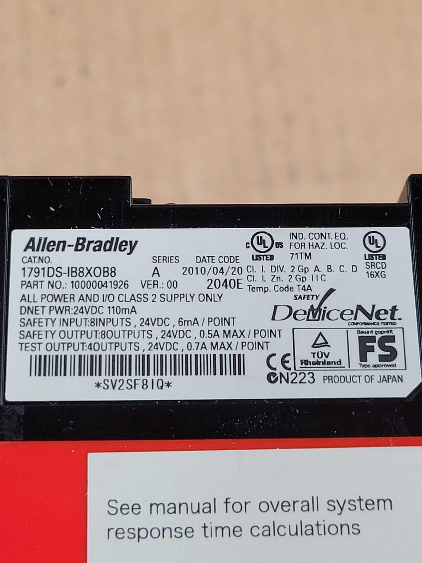 LOT OF 6 ASSORTED ALLEN BRADLEY  /  (3) 166-XLS120E | Series A Power Supply  /  (3) 1791DS-IB8XOB8 | - Image 11 of 13