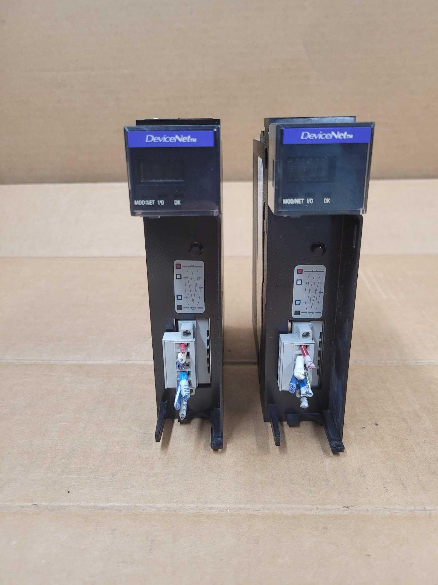 LOT OF 2 ALLEN BRADLEY 1756-DNB / Series A Devicenet Communication Module  /  Lot Weight: 1.2 lbs