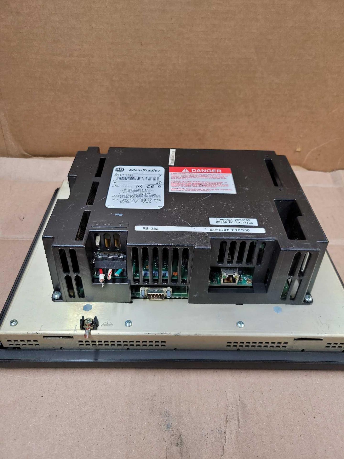 ALLEN BRADLEY 2711-T10C20 / Series D PanelView1000 Operator Interface  /  Lot Weight: 6.4 lbs - Image 4 of 7