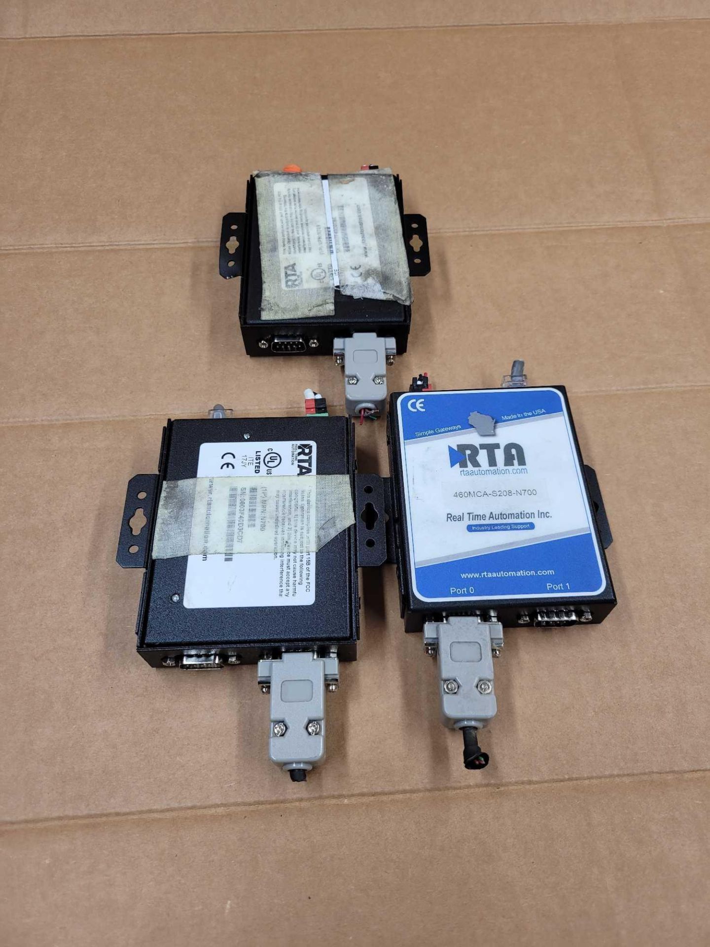 LOT OF 3 RTA 460MCA-S208-N700 / N700 ASCII to Allen Bradley PLC  /  Lot Weight: 1.4 lbs - Image 7 of 8