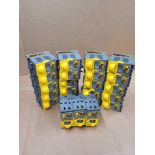 LOT OF 23 BUSSMANN OPM-1038R / 30 Amp Fuse Block  /  Lot Weight: 12.0 lbs