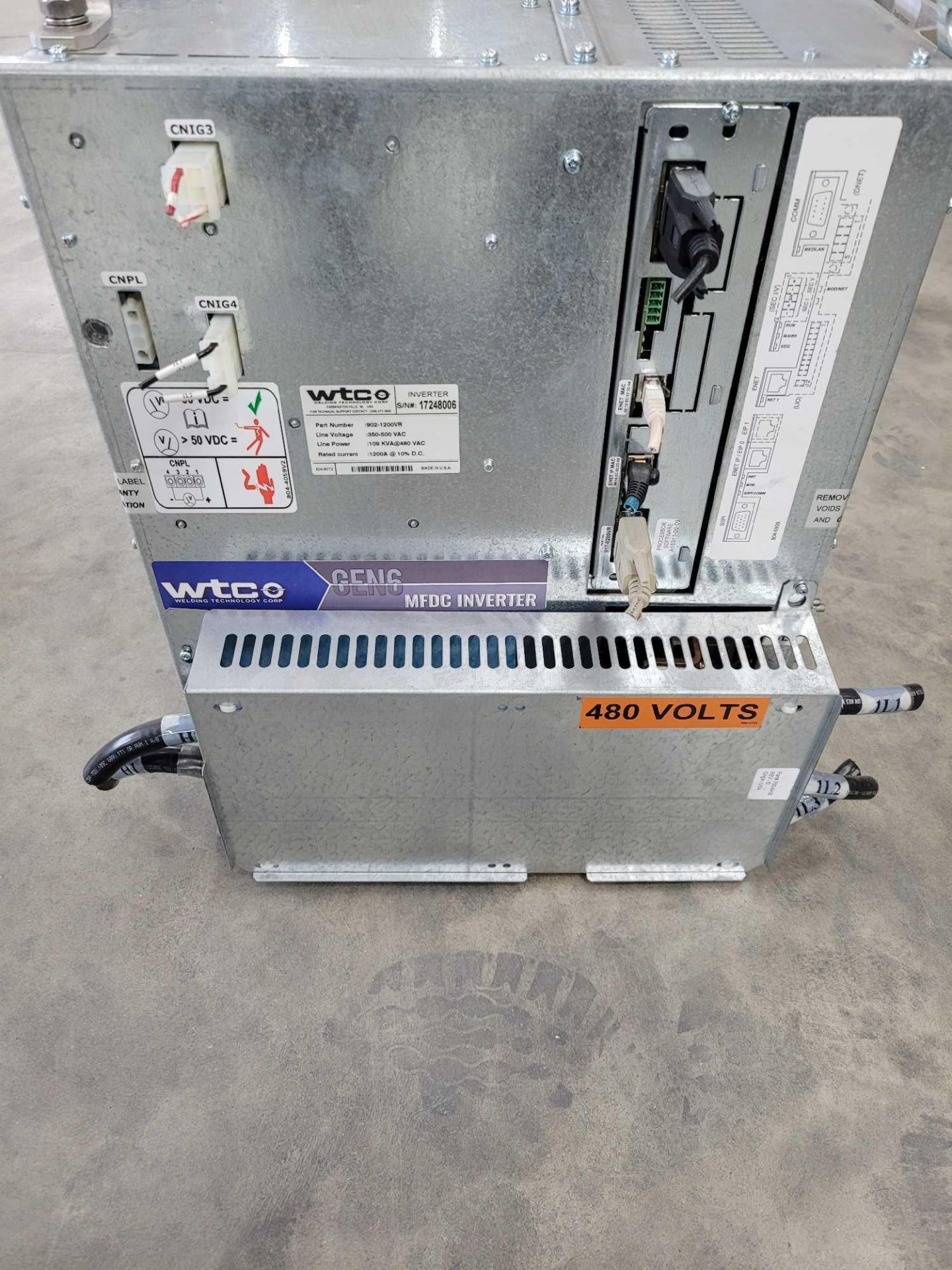 WTC 902-1200VR / Gen 6 MFDC Inverter  /  Lot Weight: 105 lbs - Image 6 of 7