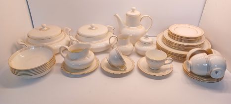 ROYAL DOULTON " CASSANDRA" 42 PIECE DINNER AND TEA SET