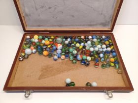 CASE OF ANTIQUE AND VINTAGE MARBLES INC. ONION SKIN ETC. QTY .