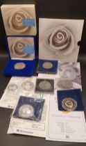 PRINCESS DIANA MAINLY SILVER PROOF COINS - INC DIANA MEMORIAL COIN, BIRTH OF PRINCE WILLIAM, TURKS A