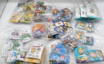 PIN BADGES - INC. SOOTY, PADDINGTON, SPIDERMAN, MOB, RSPCA ETC. OVER 100 PLUS