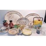 MIXED COLLECTION INC. CARLTON WARE, SPODE BLUE ITALIAN, CROWN DEVON, SHORTER AND SON, CAITHNESS ETC 