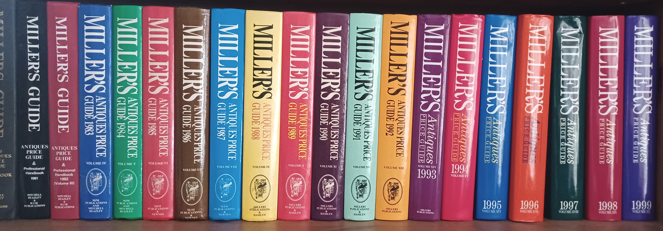 MILLERS GUIDE FROM 1980 TO 1999 ANTIQUES REFERENCE PRICE BOOKS