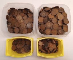 LARGE COLLECTION 15kg OF OLD PENNIES & HALFPENNIES